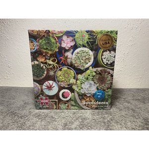 Succulents 1000‎ Piece Jigsaw Puzzle by Re-Marks USA Made Factory Sealed NIB